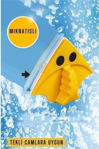 Mıknatıslı Çift Taraflı Cam Temizleyici