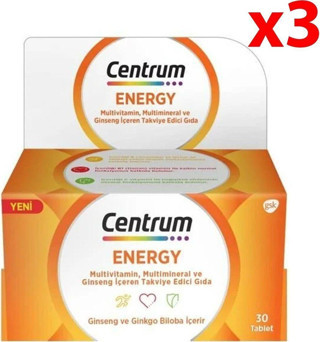 Centrum Energy 30 Tablet - 3 Adet