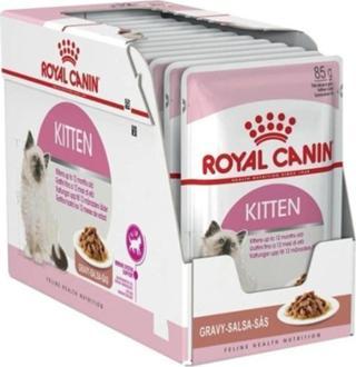 Royal Canin Kitten Yaş Kedi Maması, Yavru Kedi, 12 x 85 G