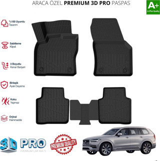 VOLVO XC90 PLUG İN ARACA ÖZEL 3D PASPAS 2024 2025 2026 2027