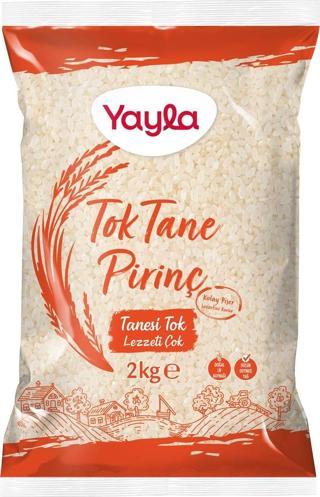Yayla Tok Tane Pirinç 2 kg