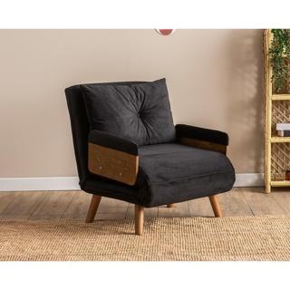 Pafu Cosmo Tekli Katlanır Yataklı Koltuk - Soho Siyah