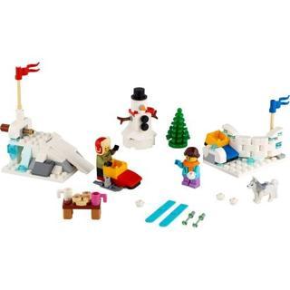 LEGO Seasonal 40424 Winter Snowball Fight +7 Yaş (149 Parça)