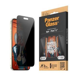 PanzerGlass iPhone 15 Plus UWF Privacy wA, Ekran Koruyucu