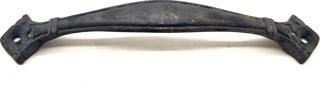 Antika Tarz Dekoratif Pirinç Deste Kapı Kulbu - 27x155 mm, Oksit