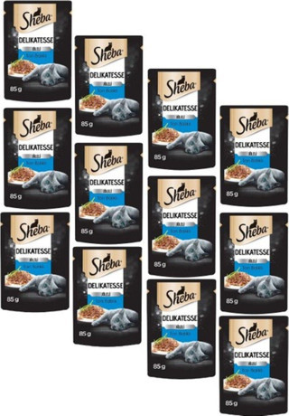 Sheba Pouch Ton Balıklı Yetişkin Kedi Konservesi 85 Gr (12 Adet)