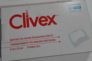 Clivex 9X15 Cm Şeffaf Pu Hazır Pansuman Örtüsü 10 Adet