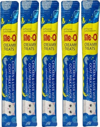 Me-O Tavuklu Ciğerli ve Keçi Sütlü Kedi Ödül Maması 15 Gr*5 ADET