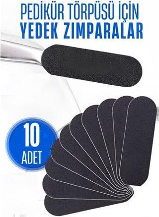 Ayak Törpü Yedeği Yapışkanlı Törpü Zımparası Pedikür Törpü Yedeği 10 ADET
