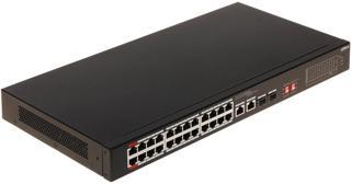 Dahua S3226-24et-240, 24 Port, Megabit, 24 Port Poe, 240w, +2 Port Gigabit Combo Sfp, Longe Range 25