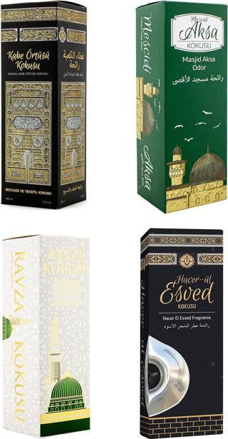 Kabe Örtüsü Kokusu Mescidi Aksa Kokusu Medine Ravza kokusu Ve Hacerül Esved Kokusu Sprey 400 Ml.