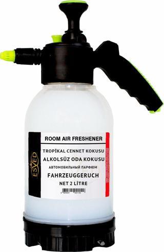 Tropik Cennet Kokusu Alkolsüz Oda Parfümü, 2 Litre Pompalı Ortam Kokusu Araç, Ev ve İşyeri Kokusu