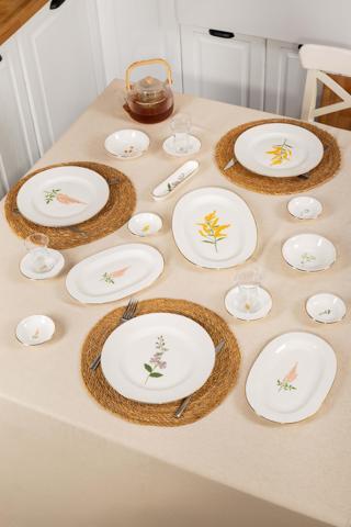 Bloom 28 Parça Porselen Kahvaltı Seti