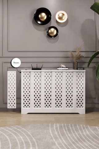 Bagax Sümela Model, Beyaz Renk, 116 Cm Petek Kaplama, Dresuar