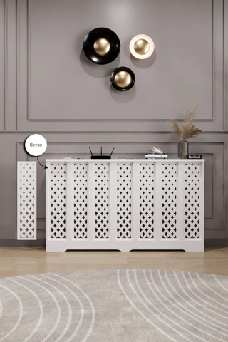 Bagax Sümela Model, Beyaz Renk, 136 Cm Petek Kaplama, Dresuar