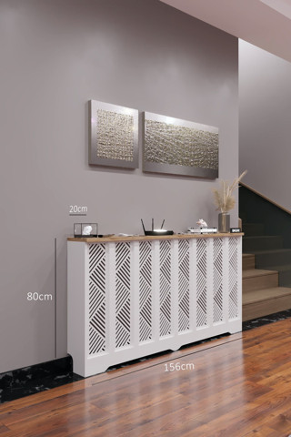 Bagax Gordion Model, Beyaz Üstü Çam Renk, 156 Cm Petek Kaplama, Dresuar