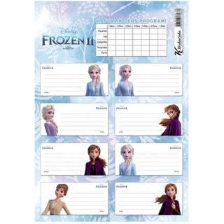 Frozen II Ders Programlı 3Lü Etiket