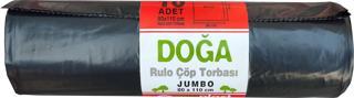 Ecoplast Battal Boy Çöp Torbası Poşeti - 500 Gr. - 90 Litre - 80 x 110 Cm / 10 Adetlik Rulo