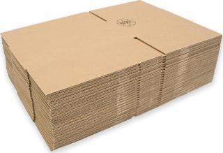 Baskısız Oluklu Kraft Karton Kargo Taşınma Depolama Kolisi - 60x40x30 Cm. - 10 Adetlik Paket