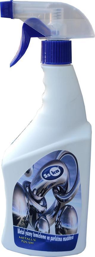 SSKA İnox Paslanmaz Çelik Metal Krom Nikel Çok Amaçlı Yüzey Temizleyici - 500 Ml. - Sprey