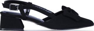 Scarletta S2 Siyah Saten 3Cm Kadın Topuklu Ayakkabı