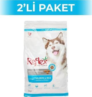 Reflex Somonlu ve Pirinçli Yetişkin Köpek Maması 3 kg 2 Adet