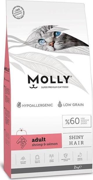 Molly Somonlu Karidesli Düşük Tahıllı Yetişkin Kedi Maması 2 Kg