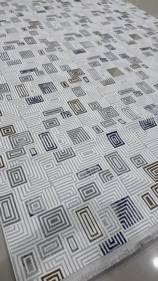 Safyün Halı Kadife KF462 Gri Mavi 200 X 290