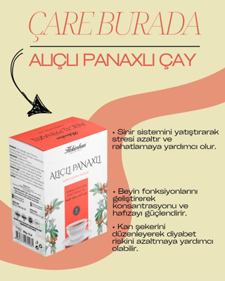 Hekimhan Bitkisel Alıçlı Panaxlı Çay 45 Süzen Poşet