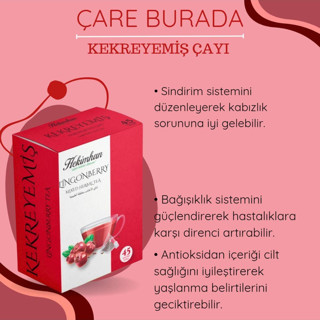 Hekimhan Bitkisel Kekreyemiş Çayı 45 Süzen Poşet