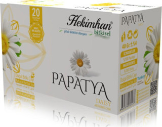 Hekimhan Bitkisel Papatya 20'Li Süzen Poşet Çay Sallama Bitki Çay, Demleme Bitki Çayı