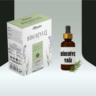 Hekimhan Bitkisel Biberiyeli Çay 40'Lı + Biberiye Yağı 20 Ml