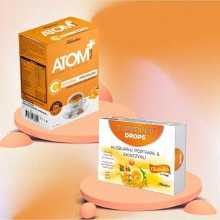 Complex Atom Vitamin Küpleri C Vitaminli Propolisli Karamürver Ekstraklı + Pastil