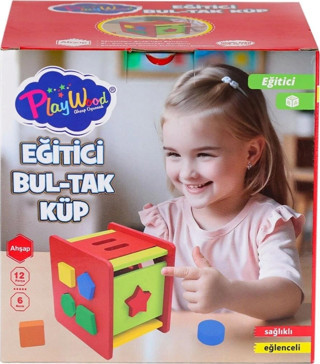 ONY-411 Ahşap Eğitici Bultak Küp -Onyıl Oyuncak