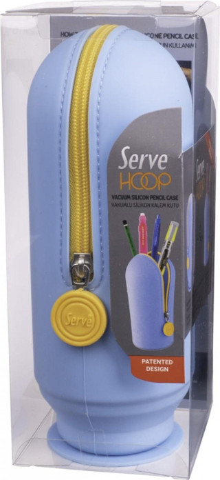 Serve Gök Mavi Hoop Vakumlu Kalem Kutu