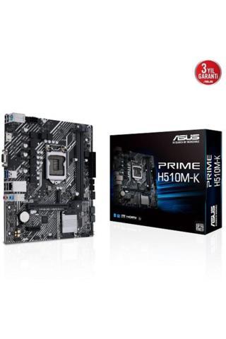 ASUS PRIME H510M-K Intel LGA1200 DDR4 Micro ATX Siyah Anakart