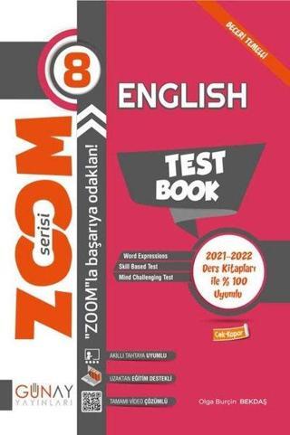 8. Sınıf Zoom Serisi İngilizce Soru Bankası - Olga Burçin Bekdaş - Günay Yayıncılık