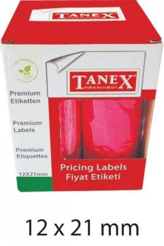 Tanex 12x21 Pembe Çizgili Fiyat Etiketi 6lı
