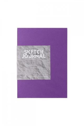Fanart Sketch Journal A4 Ivory Kağıt Mor Kapak Eskiz Defteri