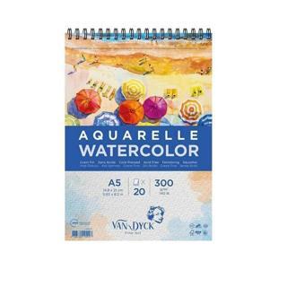 Van Dyck Aquarelle Watercolor Suluboya Resim Defteri A5 300 Gr 20 Yp