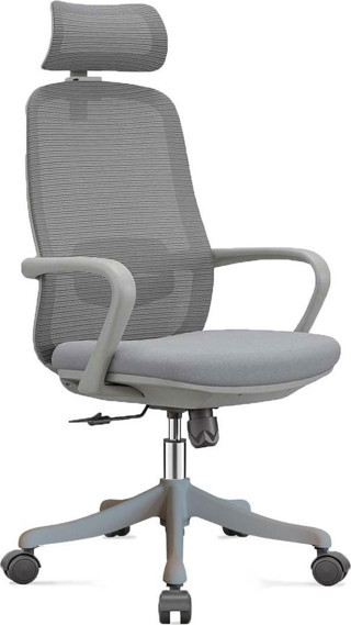 ROSE MANAGER GRİ PROFESYONEL KONFORLU ERGONOMİK LÜKS TERLETMEYEN FİLELİ ŞIK EV OFİS ÇALIŞMA KOLTUĞU