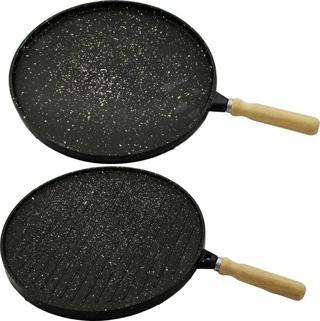 ÇİFT TARAFLI DÖKÜM GRANİT BAZLAMA - GÖZLEME TAVASI 36CM  GO50608565080