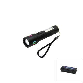 METAL GÖVDE 2IN1=ZOOM - RGB 9 LED EL FENERİ USB ŞARJLI MİNİ PLS.KUTULU  GO5060Gok101255