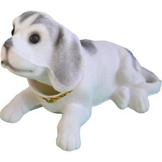 Ct Toys Beyaz Kafa Sallayan Köpek Araç İçi Aksesuar 17x9x7 Cm