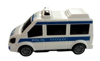 Ct Toys Çek Bırak Polis Minibüsü 10x5 cm