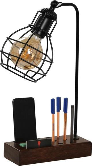 Lumexx Lila Metal Kafesli Masa Lambası