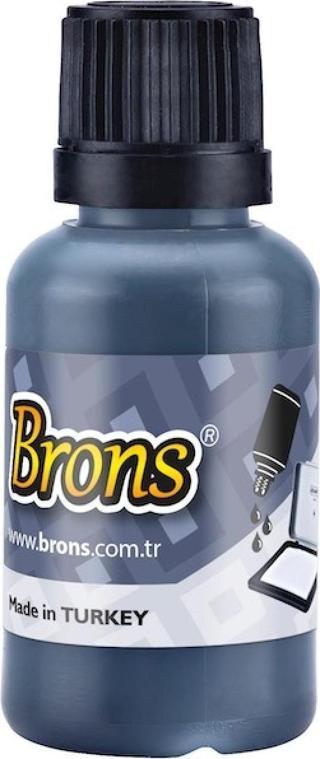 BRONS ISTAMPA MÜREKKEBİ 30cc SİYAH BR-314 - 12 Adet