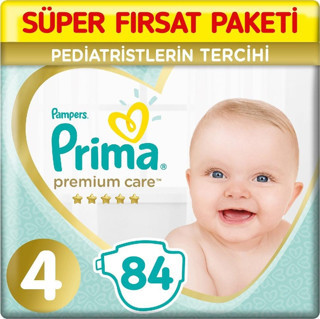 Prima Premium Care 4 Beden Bebek Bezi 84 Adet