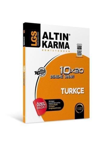 AltınKarma LGS Türkçe 10x20 Branş Deneme Altın Karma Altın Karma Yayınları