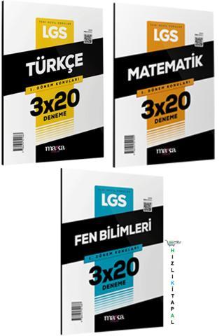 2023 LGS 1.Dönem Türkçe-Matematik-Fen Deneme Seti 3 Ders-9 deneme Marka Yayınları - Marka Yayınları
